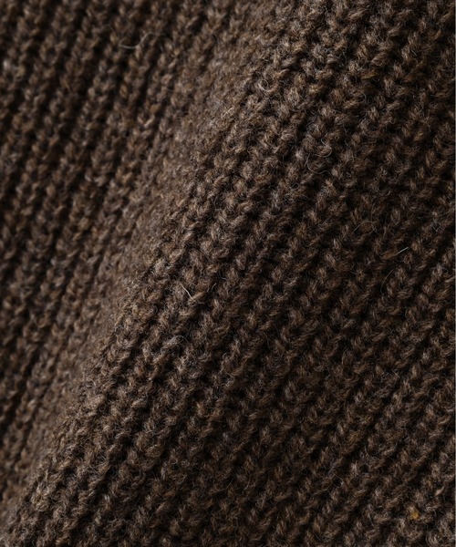 MHL.(エムエイチエル)の「FINE SHETLAND(カーディガン/ボレロ・レディース・ブラウン/ネイビー・2)」の3枚目の写真