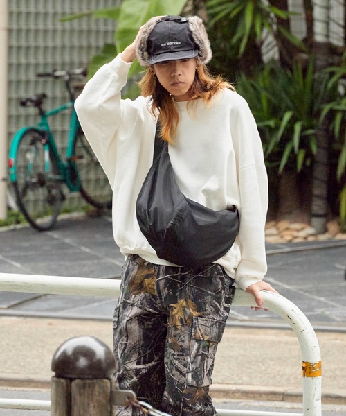 and wander（アンドワンダー）の「and wander/アンドワンダー CORDURA 3L boa cap 5パネル スピンドル付き ウィンターボアキャップ（キャップ・メンズ・ブラック・FREE）」の9枚目の写真