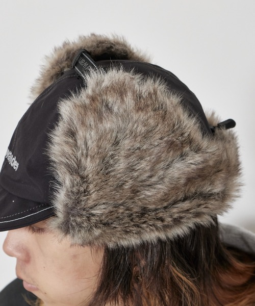 and wander（アンドワンダー）の「and wander/アンドワンダー CORDURA 3L boa cap 5パネル スピンドル付き ウィンターボアキャップ（キャップ・メンズ・ブラック・FREE）」の18枚目の写真