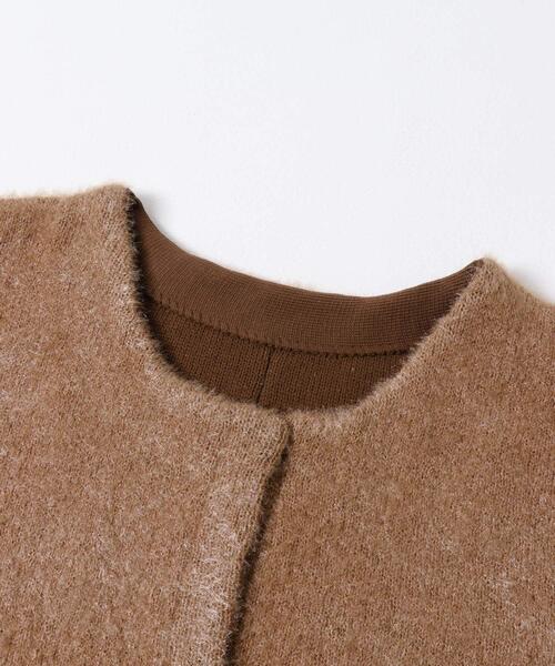 ITEMS URBANRESEARCH（アイテムズ アーバンリサーチ）の「ダブルフェイスミドルカーディガン（ノーカラーコート・レディース・ライトブルー/ブラウン/ネイビー・FREE）」の9枚目の写真