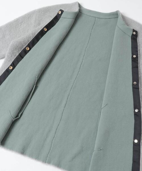 ITEMS URBANRESEARCH（アイテムズ アーバンリサーチ）の「ダブルフェイスミドルカーディガン（ノーカラーコート・レディース・ライトブルー/ブラウン/ネイビー・FREE）」の20枚目の写真