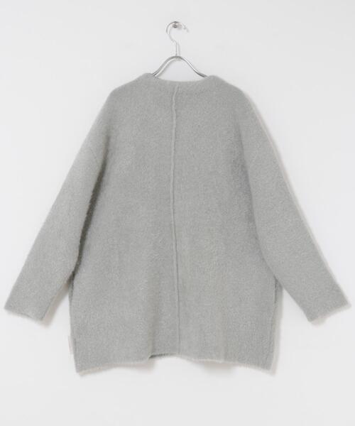 ITEMS URBANRESEARCH（アイテムズ アーバンリサーチ）の「ダブルフェイスミドルカーディガン（ノーカラーコート・レディース・ライトブルー/ブラウン/ネイビー・FREE）」の21枚目の写真