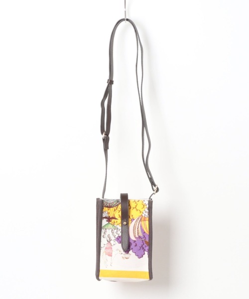 SWASH LONDON（スウォッシュロンドン）の「コットンプリント ショルダーバッグ（ショルダーバッグ・レディース・ターコイズブルー/レモンイエロー/ブルー系その他/マスタード・FREE）」の4枚目の写真