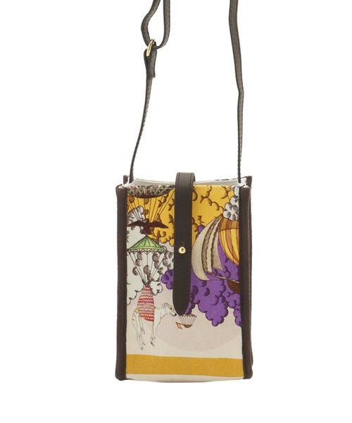 SWASH LONDON（スウォッシュロンドン）の「コットンプリント ショルダーバッグ（ショルダーバッグ・レディース・ターコイズブルー/レモンイエロー/ブルー系その他/マスタード・FREE）」の19枚目の写真