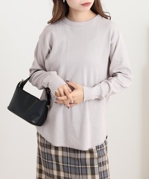 choko♡AURALEE ラベンダー 長袖 カットソー ラベンダー」に該当するレディースのTシャツ/カットソーファッション