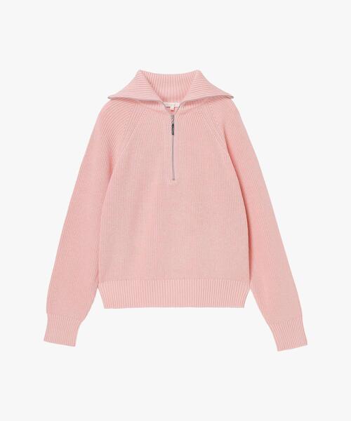 セール】ハーフジップ ニット プルオーバー（ニット/セーター）｜To b