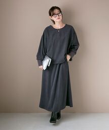 le.coeur blanc | カットコーデュロイ2WAYプル×スカートセット(ワンピース)