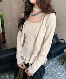 almo(アルモ)の【LAMPOON】ドットフリルアンサンブル(アンサンブル)