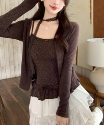 almo（アルモ）の「【LAMPOON】ドットフリルアンサンブル（アンサンブル）」