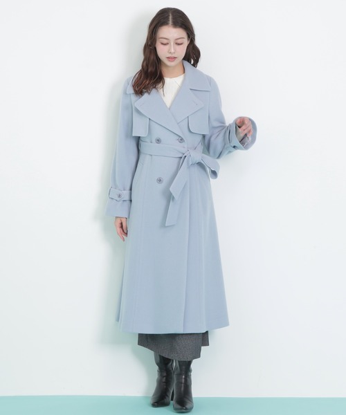 JILL by JILL STUART(ジルバイジルスチュアート)の「◇ウールレディトレンチコート(その他アウター・レディース・ブルー/ベージュ/ピンク/ホワイト・SMALL/MEDIUM)」の7枚目の写真