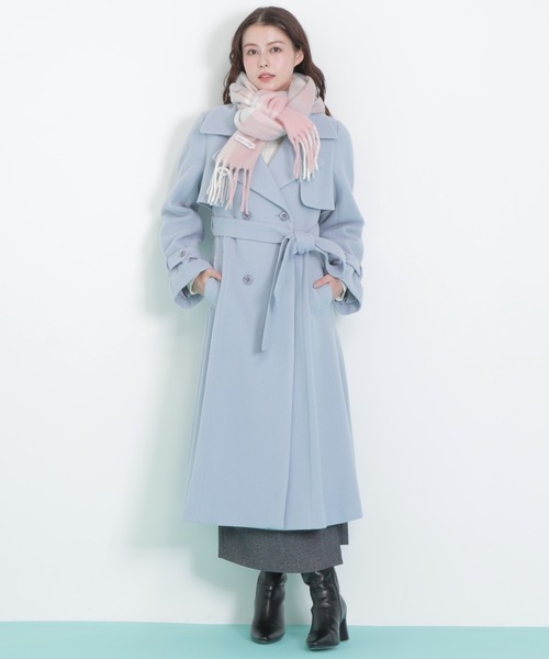 JILL by JILL STUART(ジルバイジルスチュアート)の「◇ウールレディトレンチコート(その他アウター・レディース・ブルー/ベージュ/ピンク/ホワイト・SMALL/MEDIUM)」の14枚目の写真