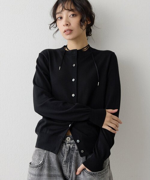 Whim Gazette(ウィムガゼット)の「16GWOOLテンジクカーディガン(カーディガン/ボレロ・レディース・ブラック/モカ/オレンジ・FREE)」の16枚目の写真