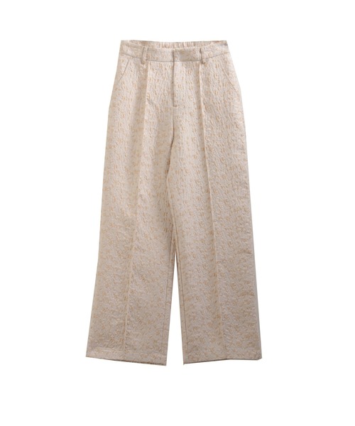 Fit more（フィットモア）の「フラワージャガードワイドパンツ（その他パンツ・レディース・ブラック/ピンク/ベージュ・PS/S/M）」の9枚目の写真