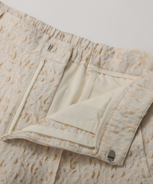 Fit more（フィットモア）の「フラワージャガードワイドパンツ（その他パンツ・レディース・ブラック/ピンク/ベージュ・PS/S/M）」の13枚目の写真