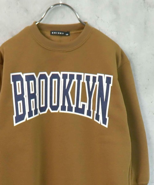 SHISKY（シスキー）の「裏起毛　オーバーサイズ　プリントスウェット（スウェット・キッズ・グレー系その他/グレイッシュベージュ/チャコールグレー/杢グレー/ヘザーチャコール/ベージュ系その他3/ダークグリーン/ベージュ系その他/ベージュ系その他2/キャメル/グレー系その他2/グレー系その他3/グレー系その他4/ベージュ/オートミール/グリーン系その他/ネイビー・130/140/150/160）」の17枚目の写真