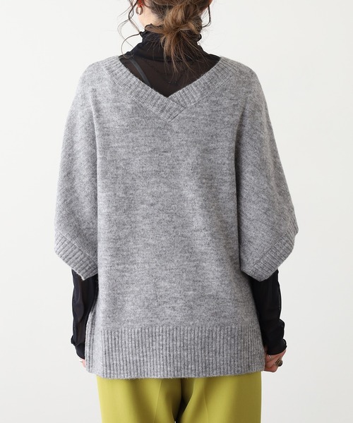 BARNDOOR(バーンドア)の「ダリア ジャカード 背面Vネックベスト 前後着用可(ベスト・レディース・ネイビー/アイボリー/グレー・FREE)」の22枚目の写真