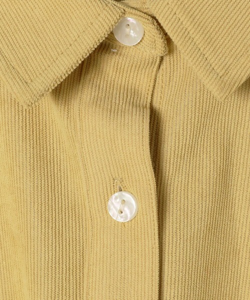 GEORGE'S（ジョージズ）の「コーデュロイシャツ（シャツ/ブラウス・レディース・アイボリー/チャコールグレー/イエロー/パープル・SMALL/MEDIUM）」の8枚目の写真