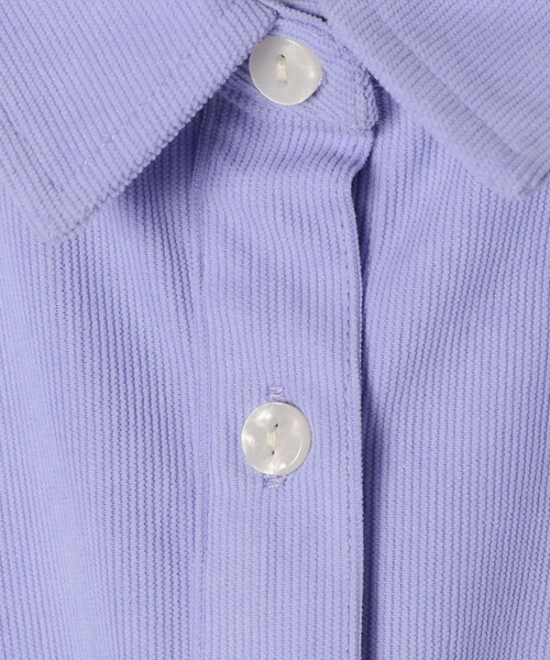 GEORGE'S（ジョージズ）の「コーデュロイシャツ（シャツ/ブラウス・レディース・アイボリー/チャコールグレー/イエロー/パープル・SMALL/MEDIUM）」の10枚目の写真