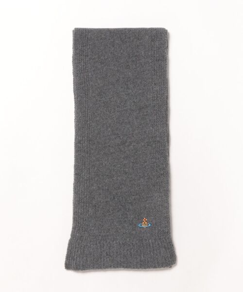 Vivienne Westwood（ヴィヴィアンウエストウッド）の「SCARF CASHMERE（マフラー・レディース・ブラック/グレー/レッド・FREE）」の2枚目の写真