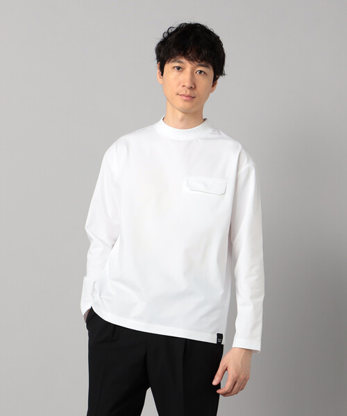 COMME CA MEN(コムサメン)の「【吸水速乾・抗菌・防臭】【COMME CA MEN BLACK】ドライテック 長袖Tシャツ(Tシャツ/カットソー・メンズ・ホワイト/ブラック・M/L)」の7枚目の写真