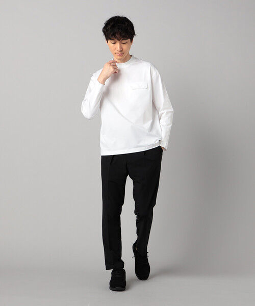 COMME CA MEN(コムサメン)の「【吸水速乾・抗菌・防臭】【COMME CA MEN BLACK】ドライテック 長袖Tシャツ(Tシャツ/カットソー・メンズ・ホワイト/ブラック・M/L)」の8枚目の写真