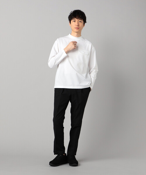 COMME CA MEN(コムサメン)の「【吸水速乾・抗菌・防臭】【COMME CA MEN BLACK】ドライテック 長袖Tシャツ(Tシャツ/カットソー・メンズ・ホワイト/ブラック・M/L)」の9枚目の写真