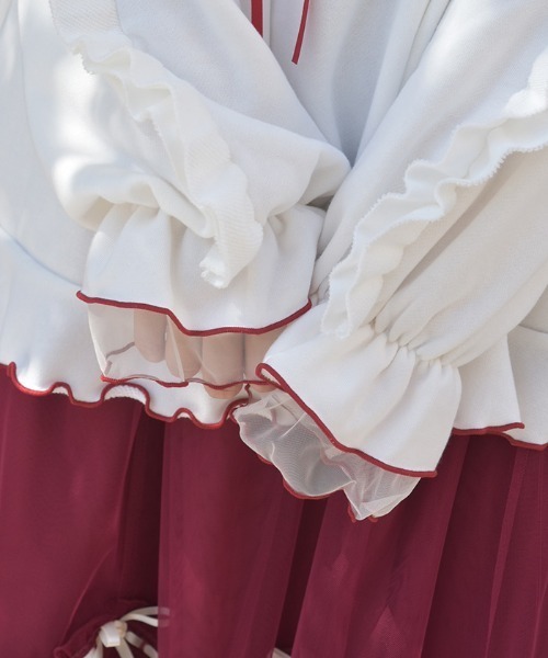 axes femme（アクシーズファム）の「ホイップハートトレーナー（Tシャツ/カットソー・レディース・キナリ/レッド・FREE）」の9枚目の写真