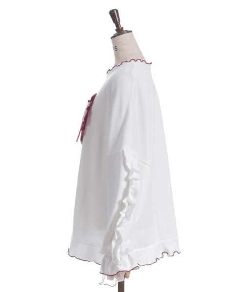 axes femme（アクシーズファム）の「ホイップハートトレーナー（Tシャツ/カットソー・レディース・キナリ/レッド・FREE）」の14枚目の写真