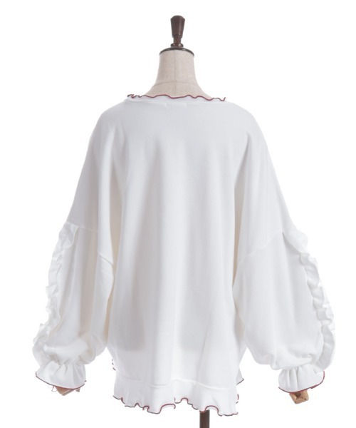 axes femme（アクシーズファム）の「ホイップハートトレーナー（Tシャツ/カットソー・レディース・キナリ/レッド・FREE）」の15枚目の写真