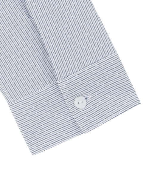 TOKYO SHIRTS(トウキョウシャツ)の「【吸水速乾】【COFREX】配色ボウタイブラウス 長袖 レディースデザインシャツ(シャツ/ブラウス・レディース・ブルー・S/LL/XL/M/L)」の8枚目の写真