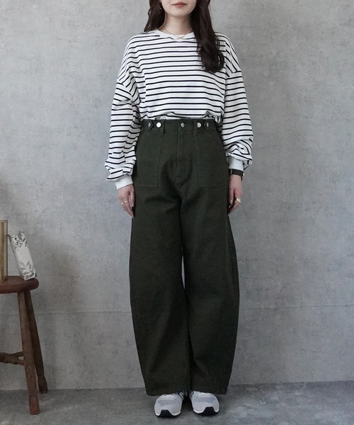 SELECT LEVERY(セレクトリベリー)の「ウエストボタンベイカーパンツ(その他パンツ・レディース・ホワイト/ベージュ/カーキ/ブラック・SMALL/MEDIUM/LARGE/X-LARGE)」の20枚目の写真