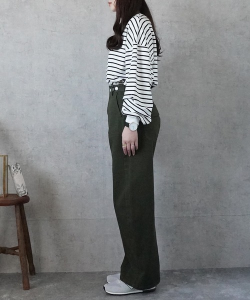 SELECT LEVERY(セレクトリベリー)の「ウエストボタンベイカーパンツ(その他パンツ・レディース・ホワイト/ベージュ/カーキ/ブラック・SMALL/MEDIUM/LARGE/X-LARGE)」の21枚目の写真