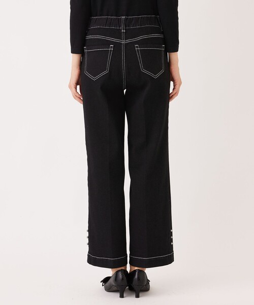 TO BE CHIC（トゥー ビー シック）の「ブラック ワイドデニム（デニムパンツ・レディース・ブラック・40/42）」の8枚目の写真