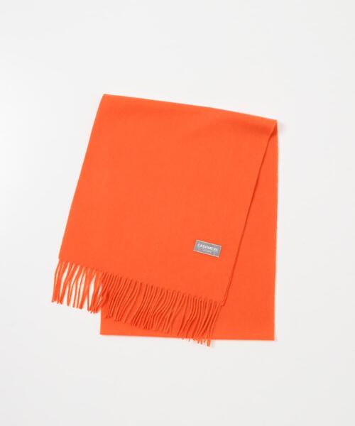 URBAN RESEARCH（アーバンリサーチ）の「ソリッドカシミヤマフラー（マフラー・メンズ・チャコールグレー/ブラック/オレンジ/レッド・FREE）」の8枚目の写真