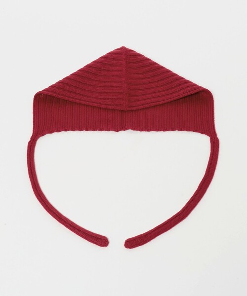 Steven Alan（スティーブンアラン）の「＜Steven Alan＞カシミヤ リブ フード（ニットキャップ/ビーニー・レディース・ライム/レッド/ブラック・FREE）」の9枚目の写真