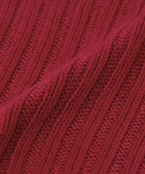 Steven Alan（スティーブンアラン）の「＜Steven Alan＞カシミヤ リブ フード（ニットキャップ/ビーニー・レディース・ライム/レッド/ブラック・FREE）」の11枚目の写真