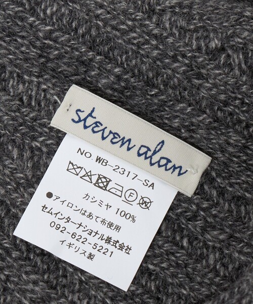 Steven Alan（スティーブンアラン）の「＜Steven Alan＞カシミヤ リブ フード（ニットキャップ/ビーニー・レディース・ライム/レッド/ブラック・FREE）」の16枚目の写真