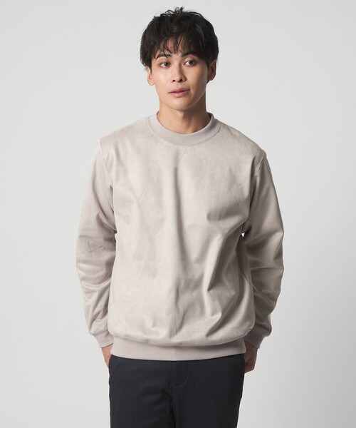 A DAY IN THE LIFE UNITED ARROWS(アデイインザライフユナイテッドアローズ)の「スエードライク リラックス スウェット<A DAY IN THE LIFE>(スウェット・メンズ・ネイビー/ライトグレー/グレー系・M/L/S)」の4枚目の写真