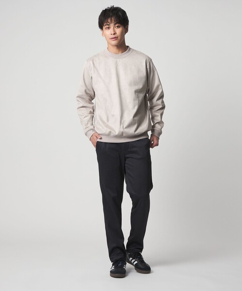 A DAY IN THE LIFE UNITED ARROWS(アデイインザライフユナイテッドアローズ)の「スエードライク リラックス スウェット<A DAY IN THE LIFE>(スウェット・メンズ・ネイビー/ライトグレー/グレー系・M/L/S)」の6枚目の写真