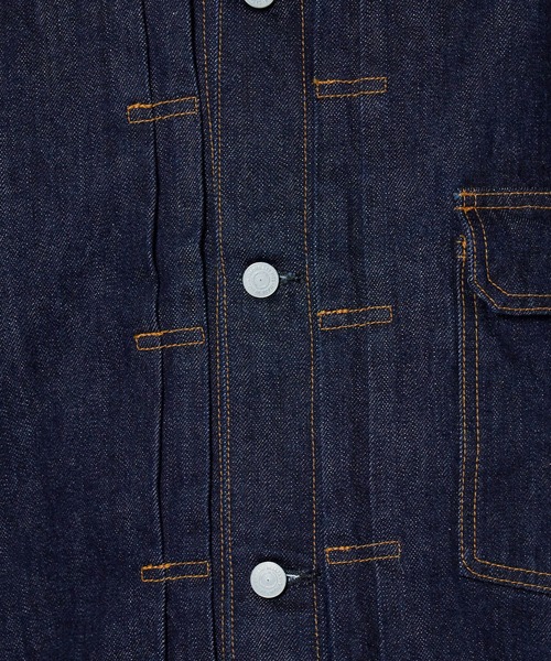 Ordinary fits(オーディナリーフィッツ)の「Ordinary fits/オーディナリーフィッツ DENIM JACKET 1ST TYPE ワンウォッシュ コットンデニムジャケット(デニムジャケット・メンズ・インディゴブルー・38/40/42)」の12枚目の写真