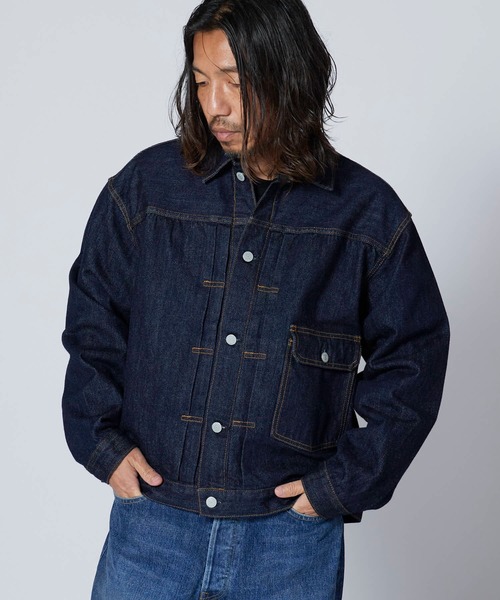 Ordinary fits(オーディナリーフィッツ)の「Ordinary fits/オーディナリーフィッツ DENIM JACKET 1ST TYPE ワンウォッシュ コットンデニムジャケット(デニムジャケット・メンズ・インディゴブルー・38/40/42)」の19枚目の写真