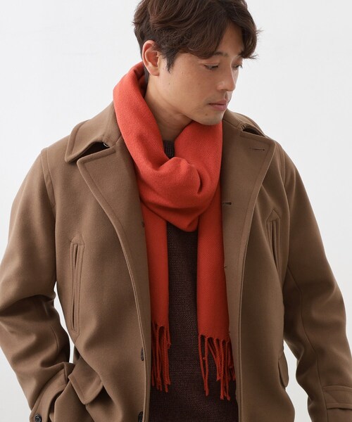THE SHOP TK （ザ ショップ ティーケー ）の「basic loose muffler ／ ベーシックルーズマフラー（マフラー・メンズ・ダークオリーブ/ブラウン系その他/チャコールグレー/ブルー系その他/レンガ・00）」の10枚目の写真