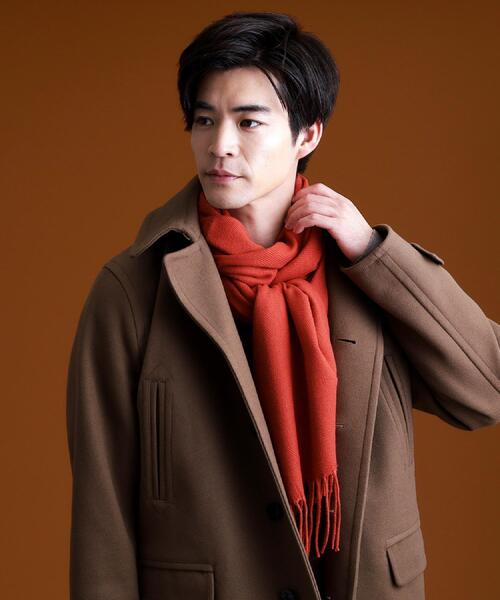 THE SHOP TK （ザ ショップ ティーケー ）の「basic loose muffler ／ ベーシックルーズマフラー（マフラー・メンズ・ダークオリーブ/ブラウン系その他/チャコールグレー/ブルー系その他/レンガ・00）」の5枚目の写真