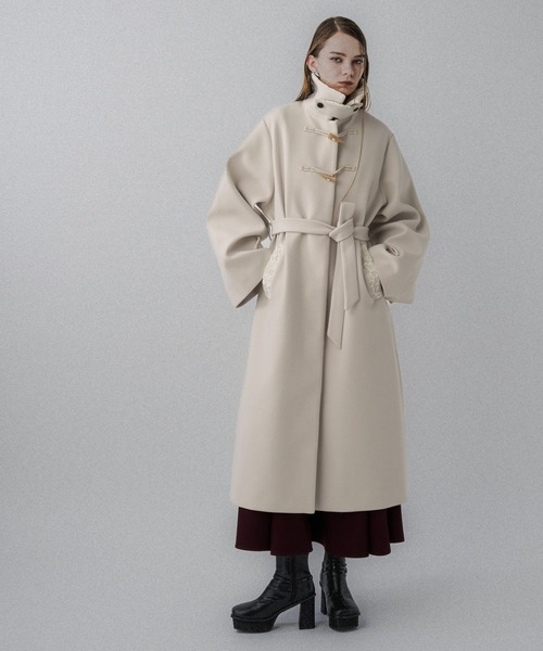 セール】ウーリーテックトグルボタンステンカラーコート(HARE)（ステン