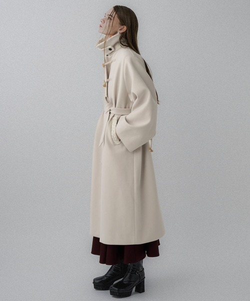 セール】ウーリーテックトグルボタンステンカラーコート(HARE)（ステン