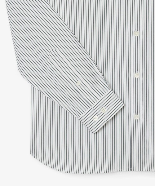 LACOSTE（ラコステ）の「ベーシックストライプボタンダウンシャツ（シャツ/ブラウス・メンズ・ホワイト×グリーン・39/38/41/40）」の5枚目の写真