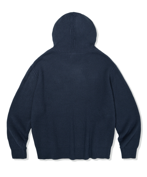 F.ILLUMINATE(フィルミネイト)の「FLM ブリーズフードニット-ネイビー(ニット/セーター・レディース・その他・LARGE/SMALL/MEDIUM)」の2枚目の写真
