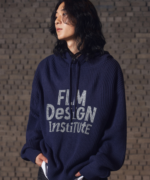 F.ILLUMINATE(フィルミネイト)の「FLM ブリーズフードニット-ネイビー(ニット/セーター・レディース・その他・LARGE/SMALL/MEDIUM)」の3枚目の写真