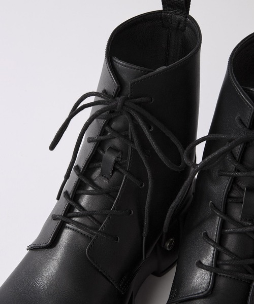 SERACE（セラス）の「【SERACE】Metal parts design high sole lace up boots / メタルパーツデザインハイソールレースアップブーツ（ブーツ・メンズ・ブラック・S/M/L）」の11枚目の写真