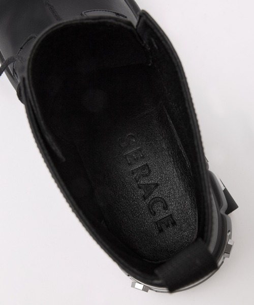 SERACE（セラス）の「【SERACE】Metal parts design high sole lace up boots / メタルパーツデザインハイソールレースアップブーツ（ブーツ・メンズ・ブラック・S/M/L）」の16枚目の写真